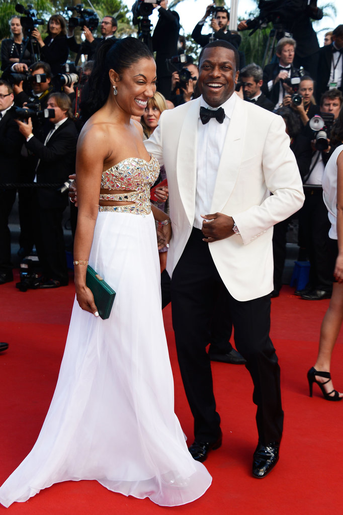 Chris Tucker brought a date to the Cannes Film Festival premiere of Cleopatra on Tuesday.
Chris Tucker brought a date to the Cannes Film Festival premiere of Cleopatra on Tuesday.