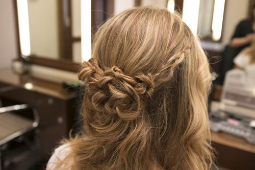 Secure with bobby pins.
Secure with bobby pins.
