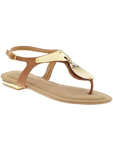 Prepare to reflect with these metal-embellished Pierre Dumas sandals ($29).
Prepare to reflect with these metal-embellished Pierre Dumas sandals ($29).