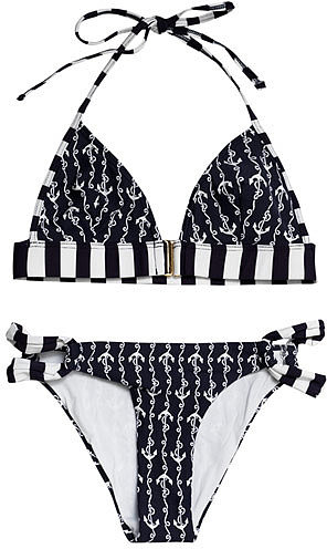 Ondademar Ania anchor-print bikini