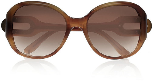 Chloé Round-frame acetate sunglasses