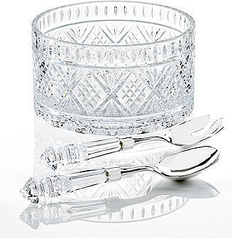 Godinger "Dublin" Salad Bowl with Servers