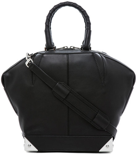 Alexander Wang Small Emilie Satchel with Bike Handle in Black