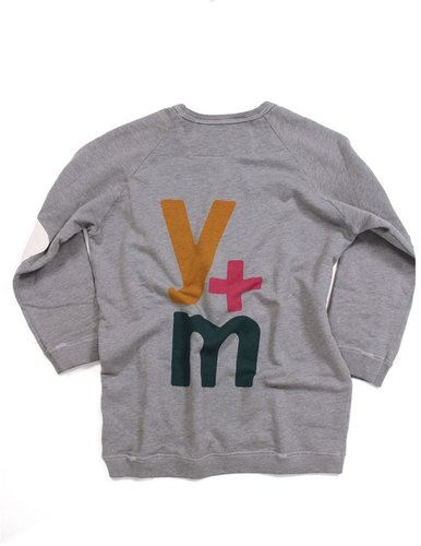 FREECITY Y + M Elbow Patch Raglan Sweatshirt