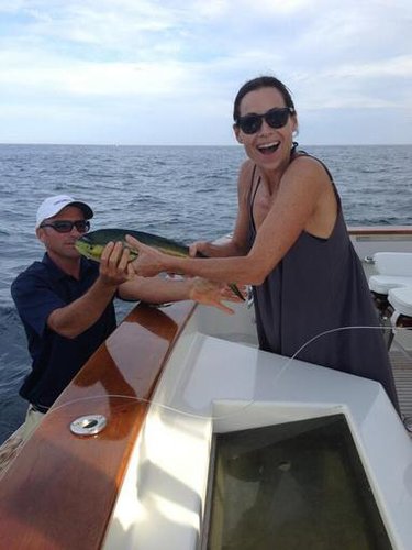 Minnie Driver caught "a little tiny Dorado" while fishing in Mexico.
Source: Twitter user driverminnie
Minnie Driver caught "a little tiny Dorado" while fishing in Mexico.
Source: Twitter user driverminnie