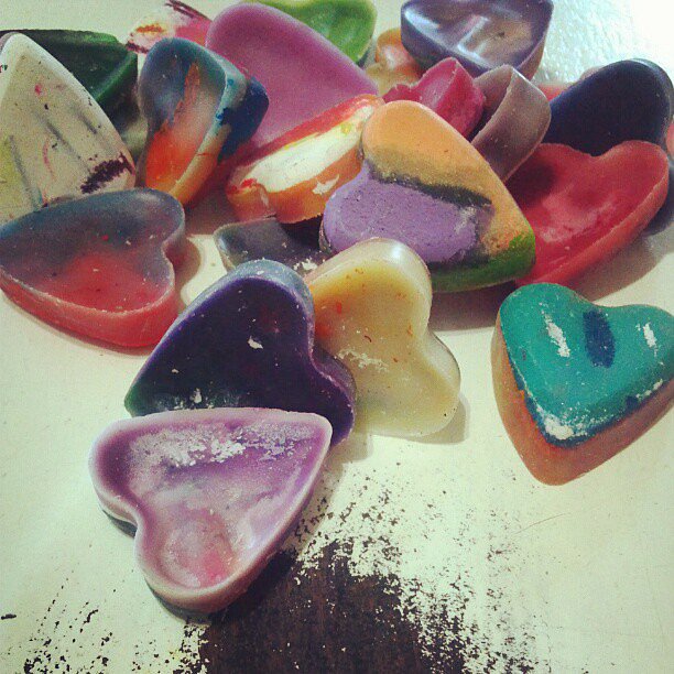 Crafting Crayon Hearts Crafting Crayon Hearts