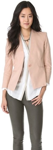 Helmut helmut lang Linen Slub Twill Blazer