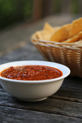 Chipotle-Tomatillo Salsa Recipe Chipotle-Tomatillo Salsa Recipe