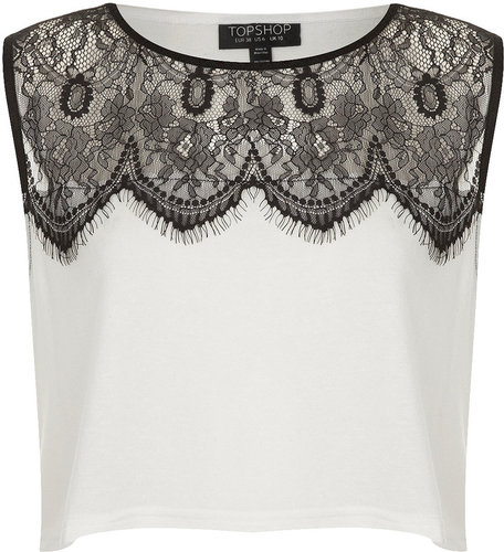 Eyelash Lace Crop Top