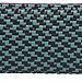Postcard Zip Weave Wallet in Green