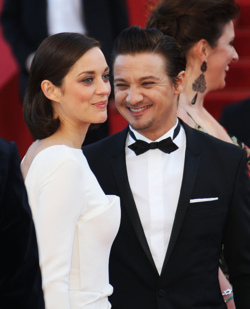 Jeremy Renner smiled at his costar Marion Cotillard at the premiere for The Immigrant on Friday.
Jeremy Renner smiled at his costar Marion Cotillard at the premiere for The Immigrant on Friday.
