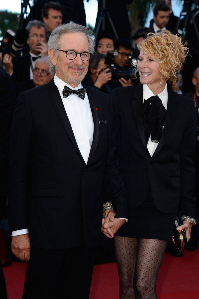 Steven Spielberg held hands with his wife, Kate Capshaw, on Saturday at the screening of La Vénus à la Fourrure.
Steven Spielberg held hands with his wife, Kate Capshaw, on Saturday at the screening of La Vénus à la Fourrure.