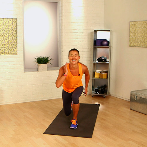 One-Minute Leg Workout: Split Lunge Jump