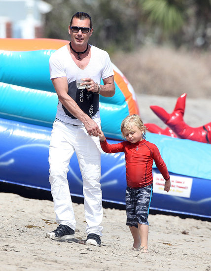 Gavin Rossdale held onto Zuma Rossdale's hand.
Gavin Rossdale held onto Zuma Rossdale's hand.
