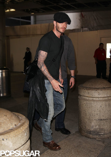 David Beckham landed in LAX.
David Beckham landed in LAX.