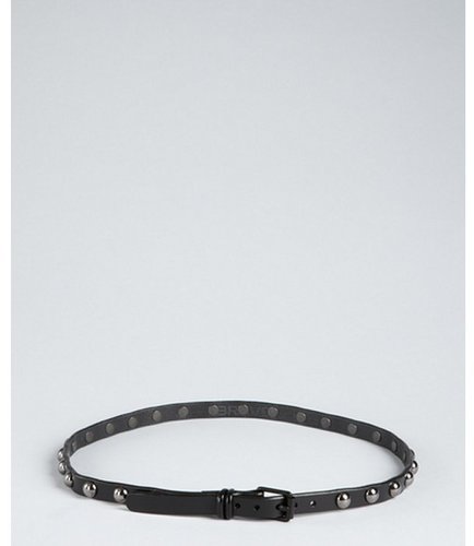 Brave Belts black leather studded belt
