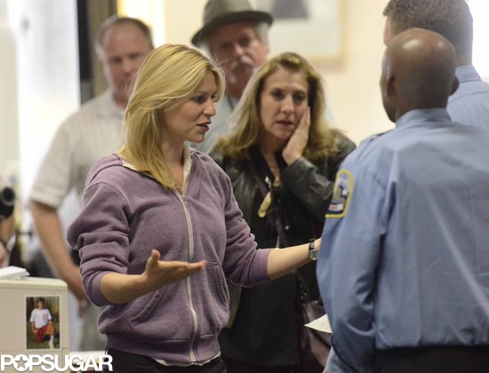 Claire Danes on the set of Homeland.
Claire Danes on the set of Homeland.