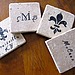 Fleur de Lis Coasters