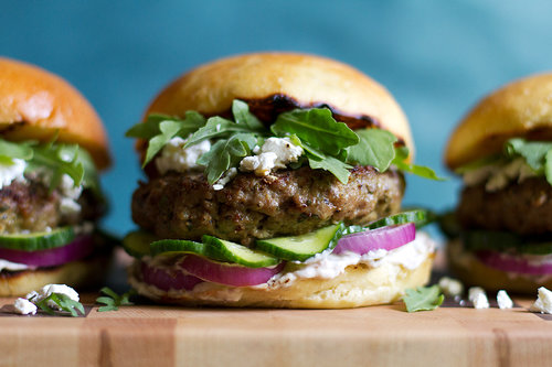 Mediterranean-Spiced Lamb Burger Mediterranean-Spiced Lamb Burger