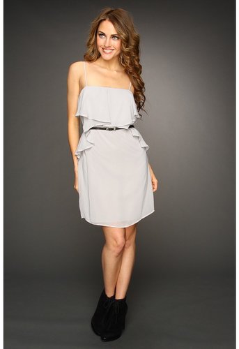 Gabriella Rocha - Robena Ruffle Chiffon Dress (Grey) - Apparel