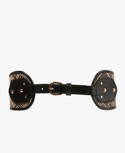 FOREVER 21 Basket-Woven Waist Belt
