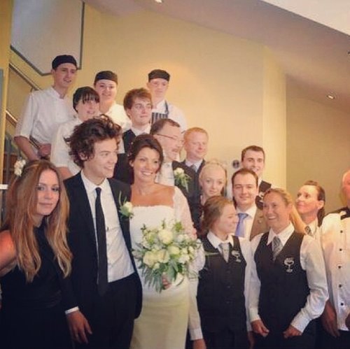 Harry Styles served as best man at his mom's wedding in England in June.
Source: Instagram user gemmastagram
Harry Styles served as best man at his mom's wedding in England in June.
Source: Instagram user gemmastagram