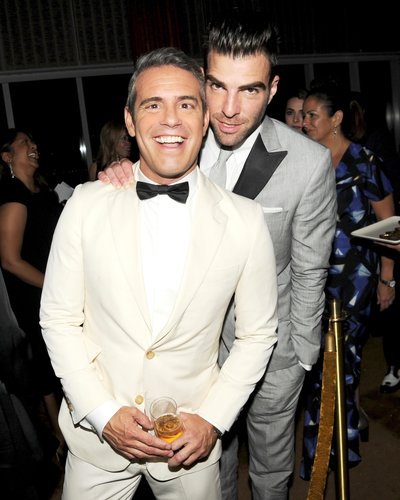 Andy Cohen and Zachary Quinto at the Swarovski afterparty in New York.
Photo: Billy FarrellBFAnyc.com
Andy Cohen and Zachary Quinto at the Swarovski afterparty in New York.
Photo: Billy FarrellBFAnyc.com