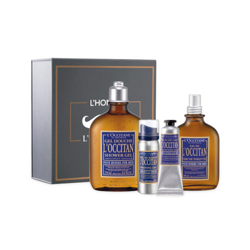 The L'Occitane Sophisticated Set ($65) includes all his shaving essentials like gel, aftershave balm, and a fragrance in a mustached box kit. You can't get any better than French luxury.
The L'Occitane Sophisticated Set ($65) includes all his shaving essentials like gel, aftershave balm, and a fragrance in a mustached box kit. You can't get any better than French luxury.