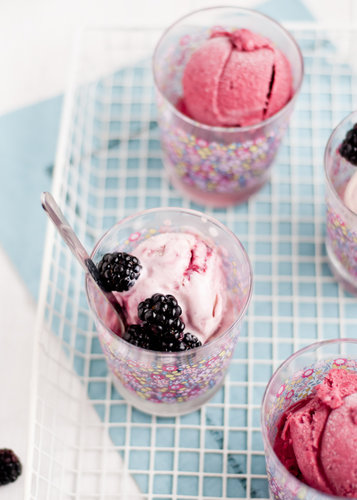 Blackberry Rosewater Ice Cream Blackberry Rosewater Ice Cream