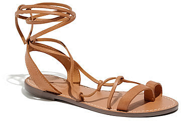 The leather lace sandal