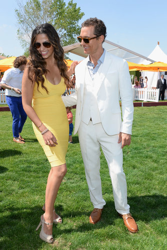 Camila Alves and Matthew McConaughey shared a laugh at the June 2013 Veuve Clicquot Polo match classic in New Jersey.
Camila Alves and Matthew McConaughey shared a laugh at the June 2013 Veuve Clicquot Polo match classic in New Jersey.