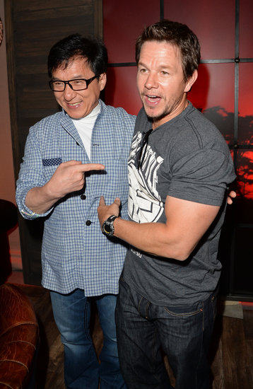 Mark Wahlberg and Jackie Chan posed together backstage.
Mark Wahlberg and Jackie Chan posed together backstage.