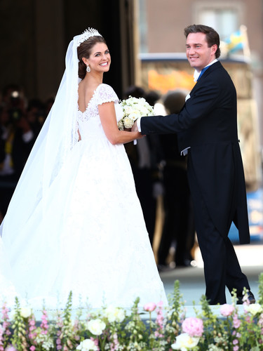 Princess Madeleine of Sweden married Christopher O'Neill.
Princess Madeleine of Sweden married Christopher O'Neill.