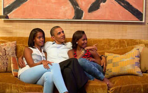 In Obama's 2012 Father's Day speech, he offered insights into a father's role:
"For many of us, our fathers show us by the example they set the kind of people they want us to become. Whether biological, foster, or adoptive, they teach us through the encouragement they give, the questions they answer, the limits they set, and the strength they show in the face of difficulty and hardship."
In Obama's 2012 Father's Day speech, he offered insights into a father's role:
"For many of us, our fathers show us by the example they set the kind of people they want us to become. Whether biological, foster, or adoptive, they teach us through the encouragement they give, the questions they answer, the limits they set, and the strength they show in the face of difficulty and hardship."