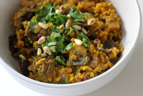 Tumeric-Spiced Mushroom Pilaf Tumeric-Spiced Mushroom Pilaf