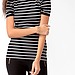 FOREVER 21 Short Sleeve Striped Top