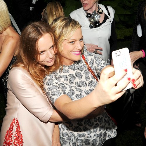 In June 2013, Amy Poehler snapped a selfie with Stella McCartney at Stella's Spring 2014 presentation in NYC.
In June 2013, Amy Poehler snapped a selfie with Stella McCartney at Stella's Spring 2014 presentation in NYC.
