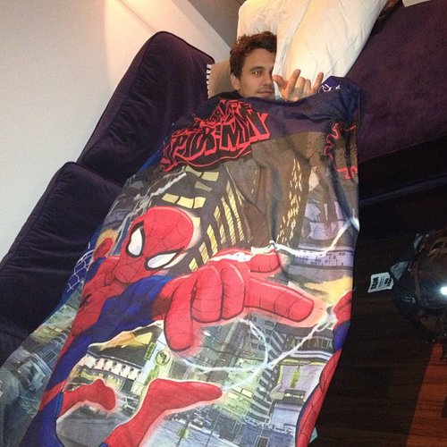 James Franco napped at his "nana's flat" — we love the Spider-Man blankie!
Source: Instagram user jamesfrancotv
James Franco napped at his "nana's flat" — we love the Spider-Man blankie!
Source: Instagram user jamesfrancotv