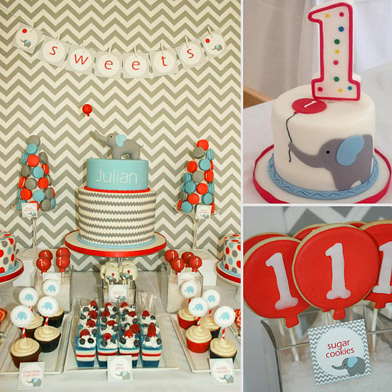 A Chevron, Elephant, and Balloon Birthday Party A Chevron, Elephant, and Balloon Birthday Party