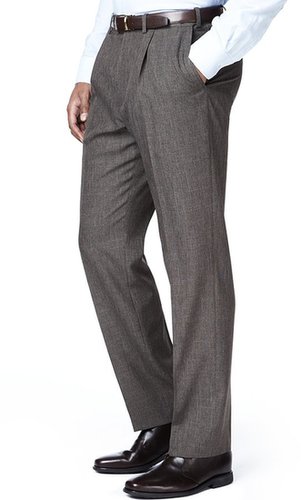 Crease Resistant Single Pleat Lightweight Trousers