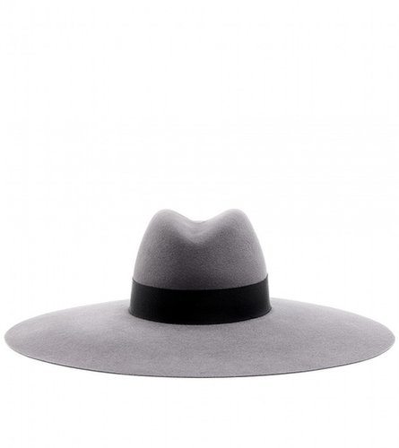 Saint Laurent WIDE BRIMMED FELT FEDORA