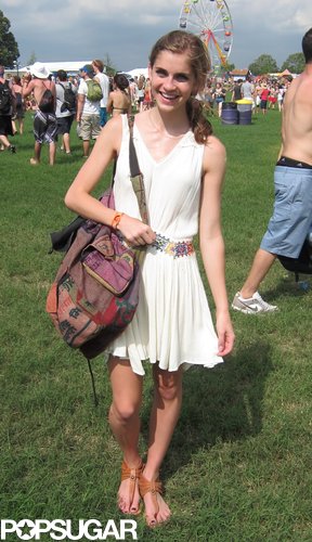 Sarah's simple LWD only needed a patchwork knapsack and a beaded belt for further flair.
Sarah's simple LWD only needed a patchwork knapsack and a beaded belt for further flair.