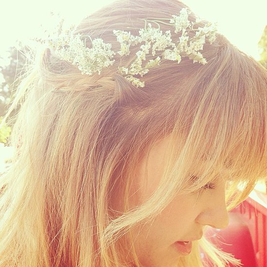 Lauren Conrad dressed up her braid with some delicate flowers.
Source: Instagram user laurenconrad Lauren Conrad dressed up her braid with some delicate flowers.
Source: Instagram user laurenconrad