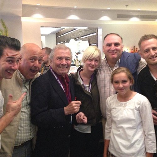 Chef Andrew Zimmern posted this group shot of him with best new chefs Jamie Malone and Michael Voltaggio and chefs José Andrés, Johnny Iuzzini, and Jacques Pépin.
Source: Instagram user chefaz
Chef Andrew Zimmern posted this group shot of him with best new chefs Jamie Malone and Michael Voltaggio and chefs José Andrés, Johnny Iuzzini, and Jacques Pépin.
Source: Instagram user chefaz