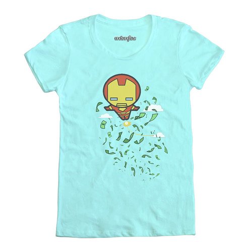 Iron Man (Tony Stark) is a billionaire! He'll do what he wants, including drop money from the sky ($25).
Iron Man (Tony Stark) is a billionaire! He'll do what he wants, including drop money from the sky ($25).