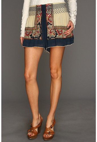 Free People - Scarf Printed Skort (Navy Combo) - Apparel