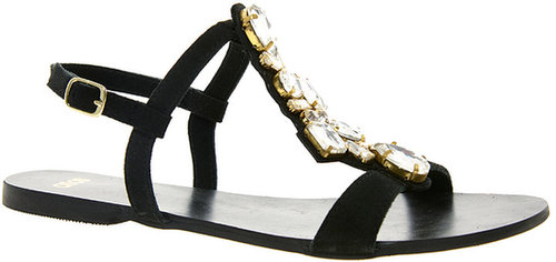 ASOS FANCY FREE Suede Flat Sandals