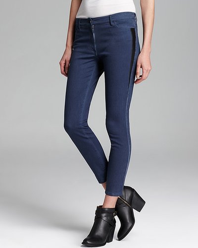 Cut25 by Yigal Azrouel Skinny Jeans - Side Leather Panel