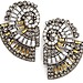 TOUCH - Crystals shell earrings