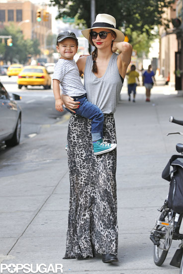 Flynn Works the Cameras With His Model Mom Miranda Kerr Flynn Works the Cameras With His Model Mom Miranda Kerr